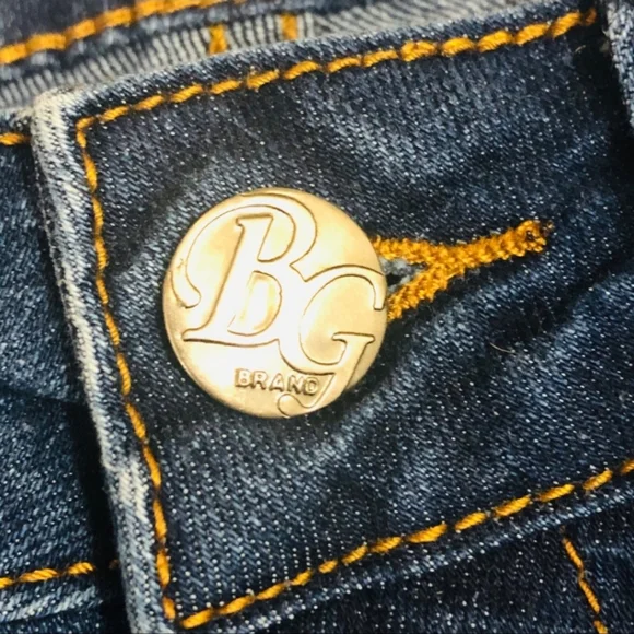 B & G Brand Skinny Distressed Blue Jeans Junior Size 5 - Picture 5 of 9